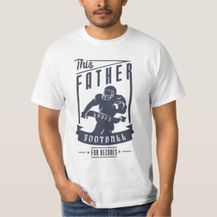 Vader houdt van NFL-Football voor Vaderdag-geschen T-shirt