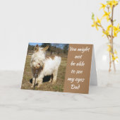 **VADER** HUMOR VAN JE ZOONTJE **VERJAARDAG** KAART (Gele Bloem)