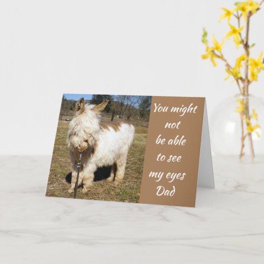 **VADER** HUMOR VAN JE ZOONTJE **VERJAARDAG** KAART (Gele Bloem)