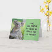 **VADER** HUMOR VAN JE ZOONTJE **VERJAARDAG** KAART (Gele Bloem)