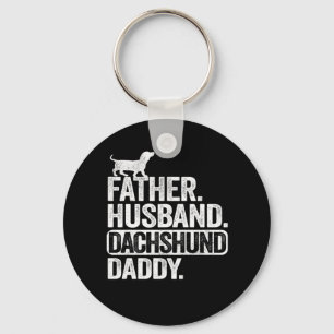 Vader Husband Dachshund Dad Funny Dachshund Sleutelhanger