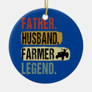 Vader Husband Farmer Legend Farmer Pap Vader Vader Keramisch Ornament