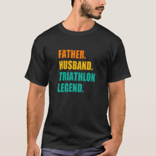 Vader Husband Triathlon Legend Running Cycling Sp T-shirt