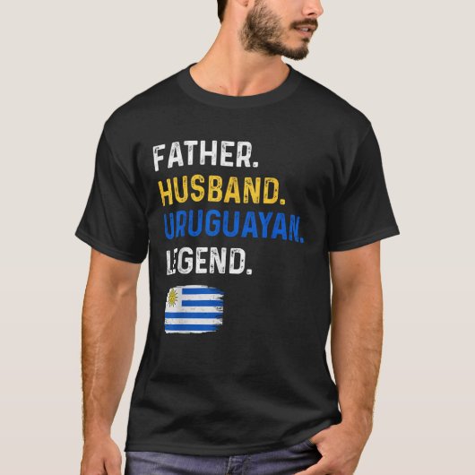 Vader Husband Uruguayan Legend Proud Pap Uruguay T-shirt (Voorkant)