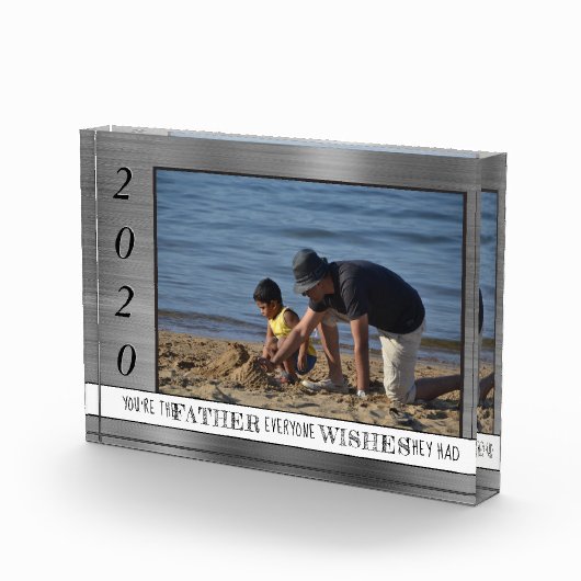 Vader Iedereen wil | Silver Dads Day Year Fotoblokken (Rechts)