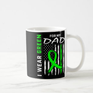 Vader ik Draag groen voor mijn vader Nierziekte Aw Koffiemok