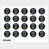 Vader, ik kan het niet rustig houden, het is de 21 ronde sticker (Vel)