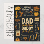  vader in de lakens papa vaders dag geschenken kaart (Voorkant / Achterkant)