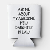 Vader in de wet cadeau bruidegom vader trouwdag Ca Blikjeskoeler (Achterkant)