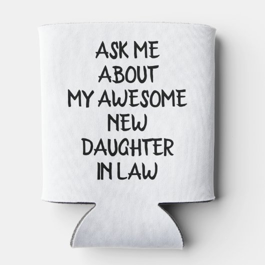 Vader in de wet cadeau bruidegom vader trouwdag Ca Blikjeskoeler (Achterkant)