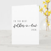 Vader in de wet kaart voor vaderdag (Gele Bloem)