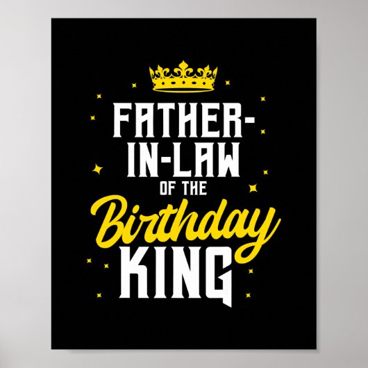 Vader in de wet van de koning van de Birthday Poster (Voorkant)