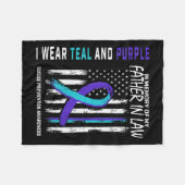 Vader in de wet zelfmoordpreventie Amerika Fleece Deken (Voorkant (Horizontaal))