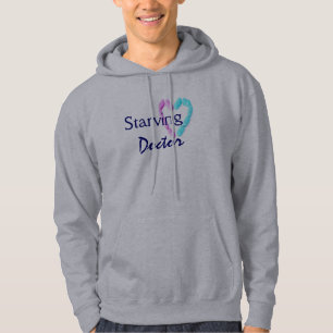 Vader in grijs hoodie