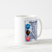 Vader in het rechtengedicht - Fijne verjaardag Koffiemok (Voorkant rechts)