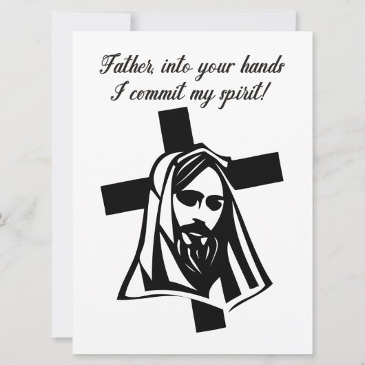 Vader, in je handen zet ik mijn geest vast. (Voorkant)