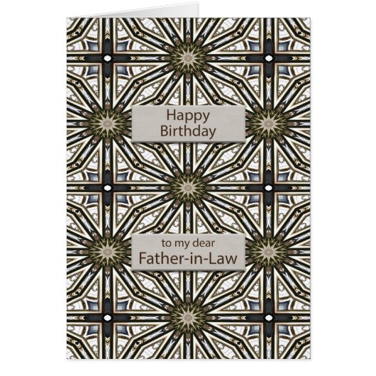 Vader in Law Birthday Abstract Mandala Design (Voorkant)