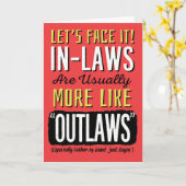 Vader-in-law-dag, grappig, meer als wetten! kaart (Gele Bloem)