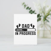 Vader in ontwikkeling Eerste keer grappige vader Briefkaart (Staand voorkant)