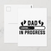 Vader in ontwikkeling Eerste keer grappige vader Briefkaart (Voorkant / Achterkant)