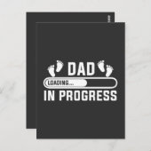 Vader in ontwikkeling Eerste keer grappige vader Briefkaart (Voorkant / Achterkant)