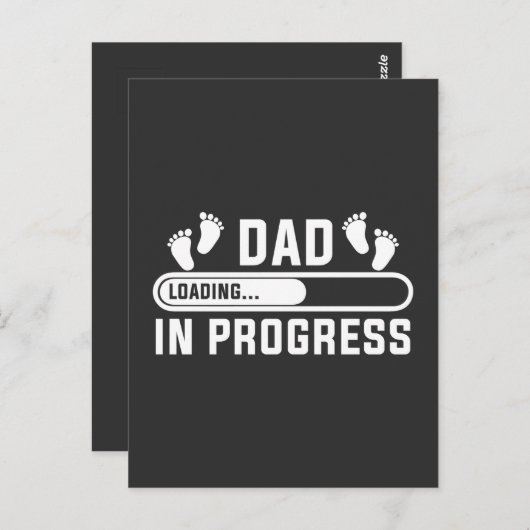 Vader in ontwikkeling Eerste keer grappige vader Briefkaart (Voorkant / Achterkant)