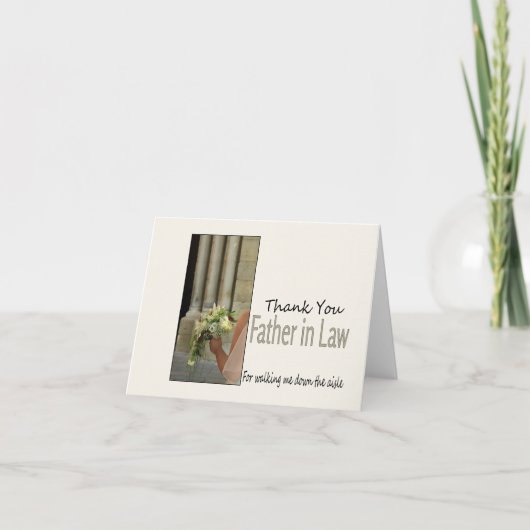 Vader in Recht Bedankt voor Loop me naar Aisle (Voorkant)