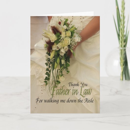 Vader in Recht Bedankt voor Loop me naar Aisle (Voorkant)