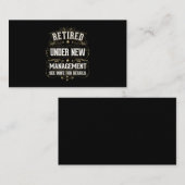 Vader in ruste Mannen Wife Visitekaartje (Voorkant / Achterkant)