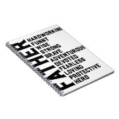 Vader inspirerend motivatie positieve vibes notitieboek (Rechterzijde)