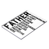 Vader inspirerend motivatie positieve vibes notitieboek (Linkerzijde)