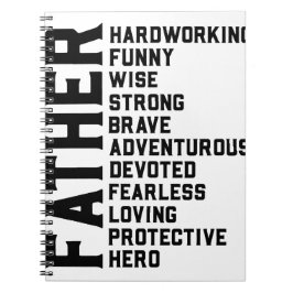 Vader inspirerend motivatie positieve vibes notitieboek