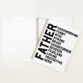 Vader inspirerend motivatie positieve vibes planner (Display)