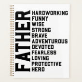Vader inspirerend motivatie positieve vibes planner (Voorkant)
