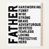 Vader inspirerend motivatie positieve vibes planner (Achterkant)