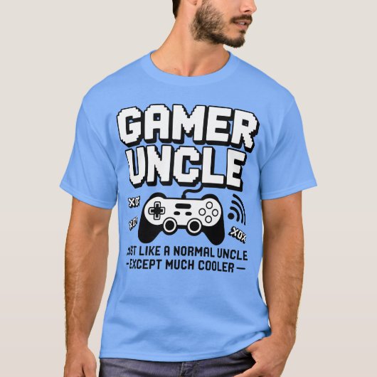 Vader is Day Gamer Uncle T-shirt (Voorkant)