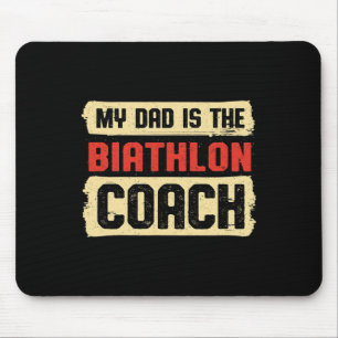Vader is de Biathlon Coach Vaderdag Biatleet Pa Muismat