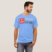 Vader is mijn heldengeschenk t-shirt (Voorkant volledig)