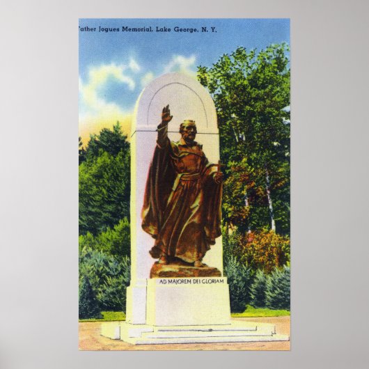 Vader Jogues Memorial Uitzicht Poster (Voorkant)