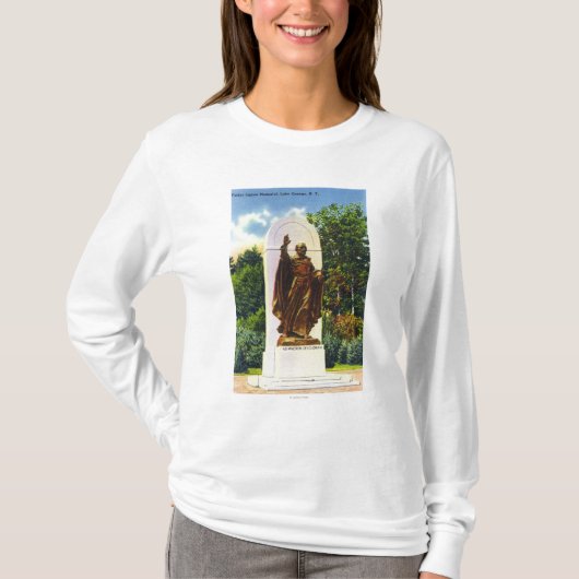 Vader Jogues Memorial Uitzicht T-shirt (Voorkant)