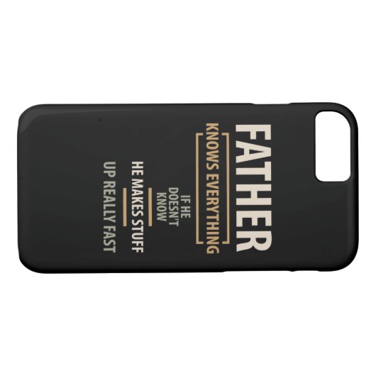 Vader kent alles - vader en opa-cadeautjes Case-Mate iPhone case (Achterkant (Horizontaal))