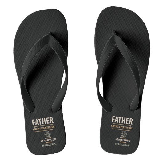 Vader kent alles - vader en opa-cadeautjes teenslippers (Voetbed)