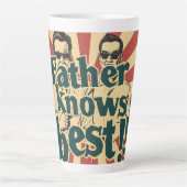 Vader kent beste digitale kunst latte mok (Voorkant)