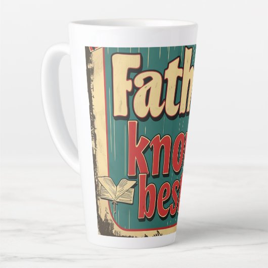 Vader kent beste digitale kunst latte mok (Linkerhoek)
