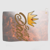 Vader kent beste pa Golf Towel Golfhanddoek (Horizontaal)