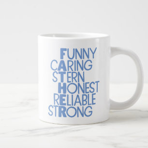 Vader kent Crossword Art Grote Koffiekop