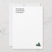  Vader Kerst. Bewerkbare kerst Kaart (Achterkant)