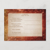 Vader Kerst en Holly Briefkaart (Achterkant)