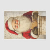  vader kerst in schoorsteen AZ5 decoupage Tissuepapier (Voorkant)