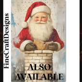  vader kerst in schoorsteen AZ5 decoupage Tissuepapier